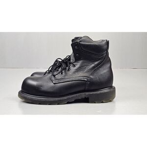 Red Wing Leather Boots Mens 8.5. Black 3507 Supersole 2.0 6" CSA Safety Toe. NEW